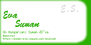 eva suman business card